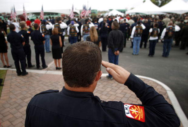 Funeral for firefighter William Warneke